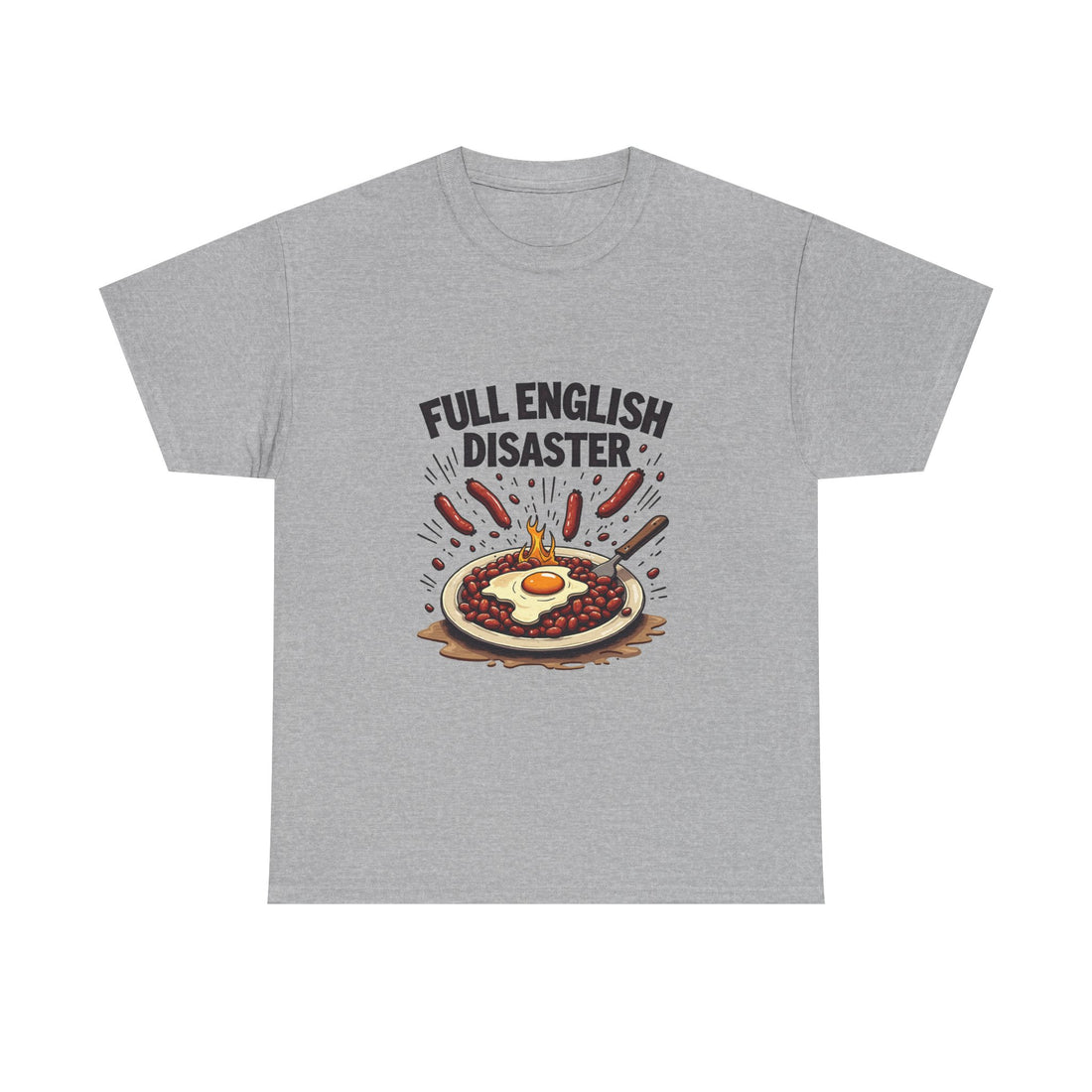 "Full English Disaster" Breakfast Graphic T-Shirt