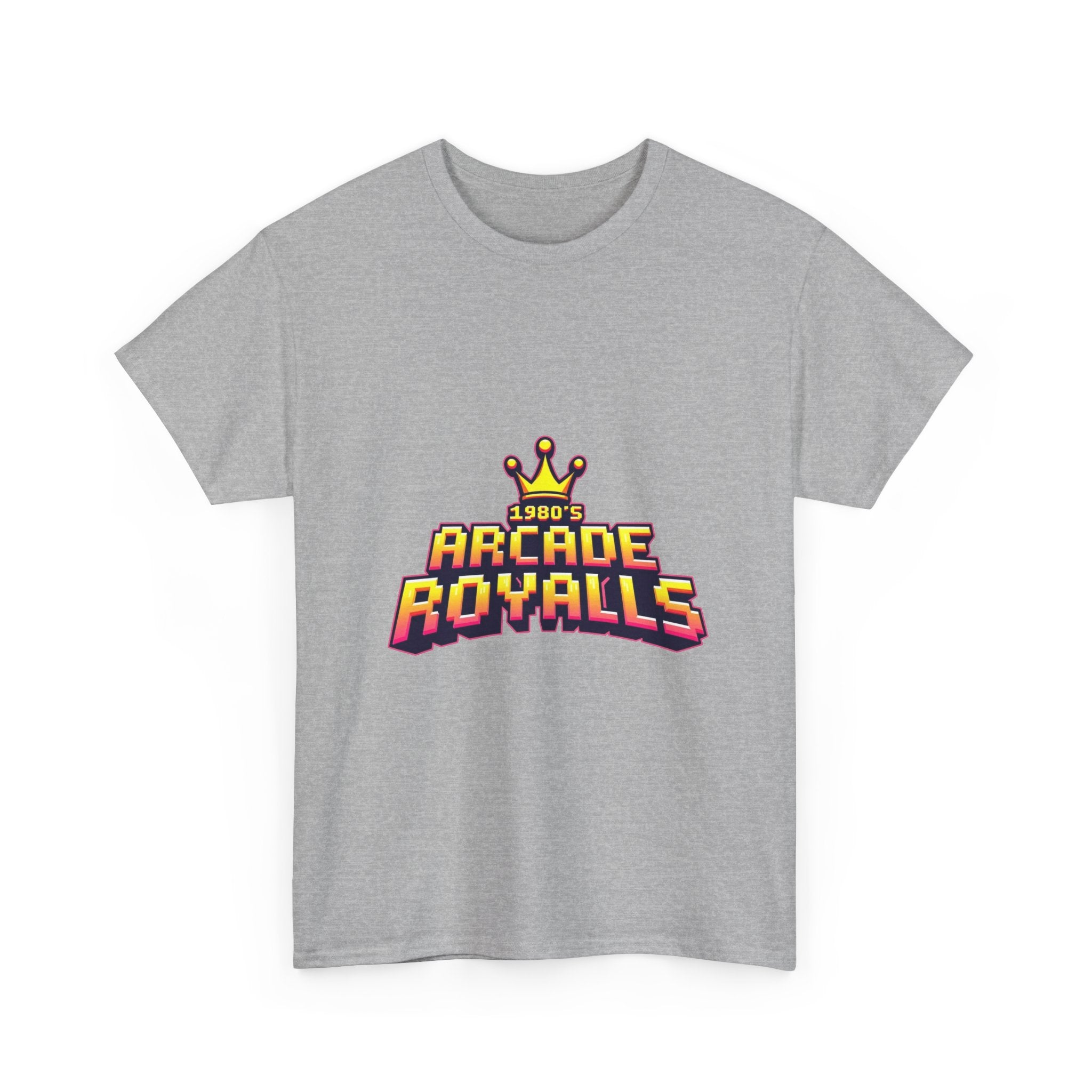 'Arcade Royalls Logo' Retro Gaming Crown T-Shirt