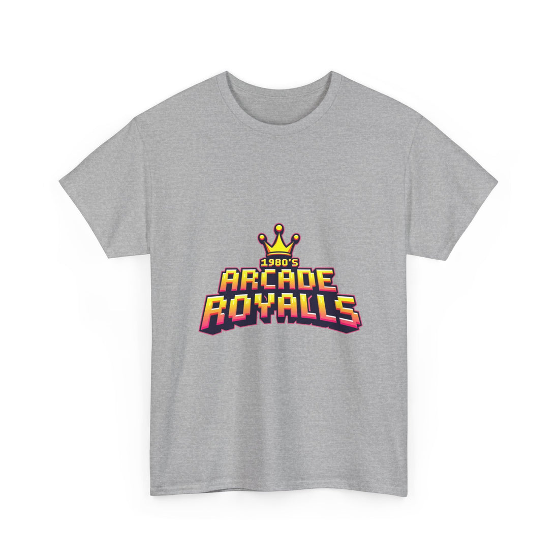 'Arcade Royalls Logo' Retro Gaming Crown T-Shirt