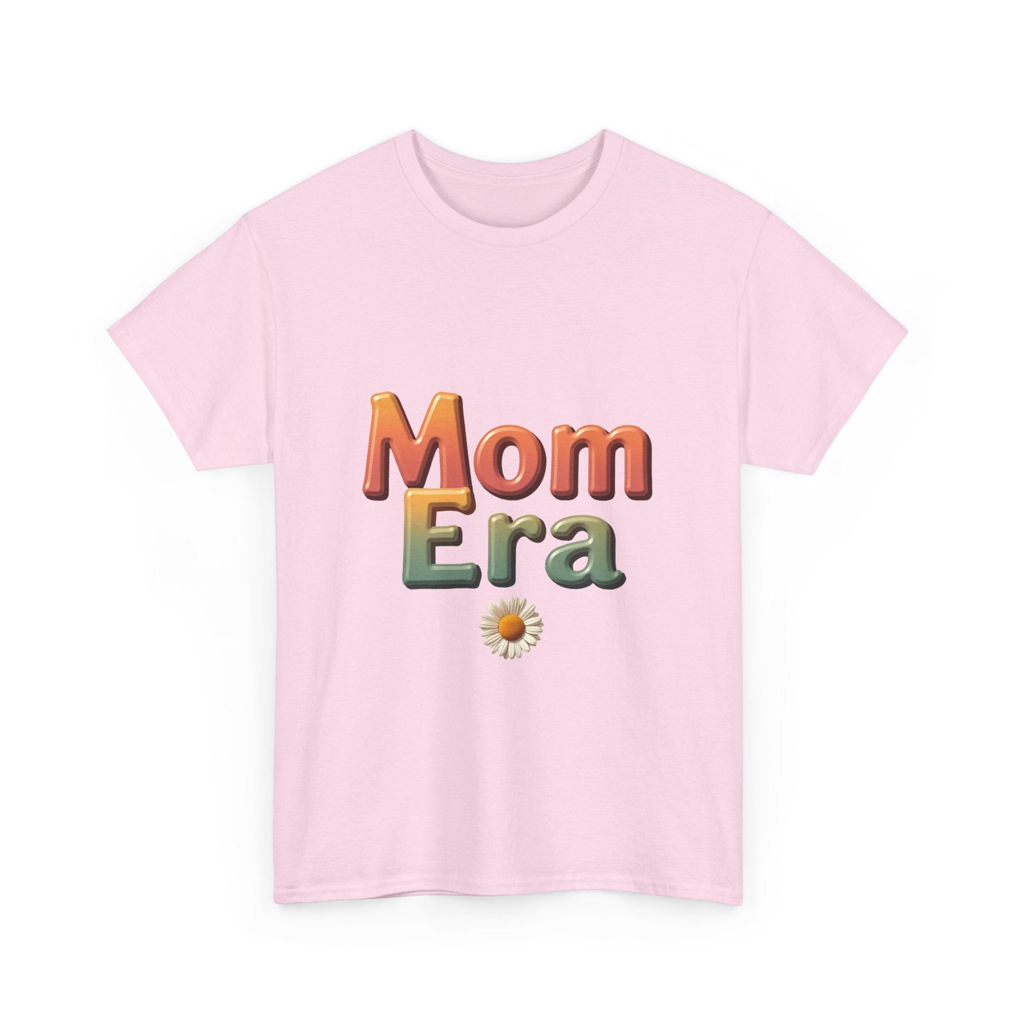 'Mom Era' Retro Gradient Mom T-Shirt with Daisy