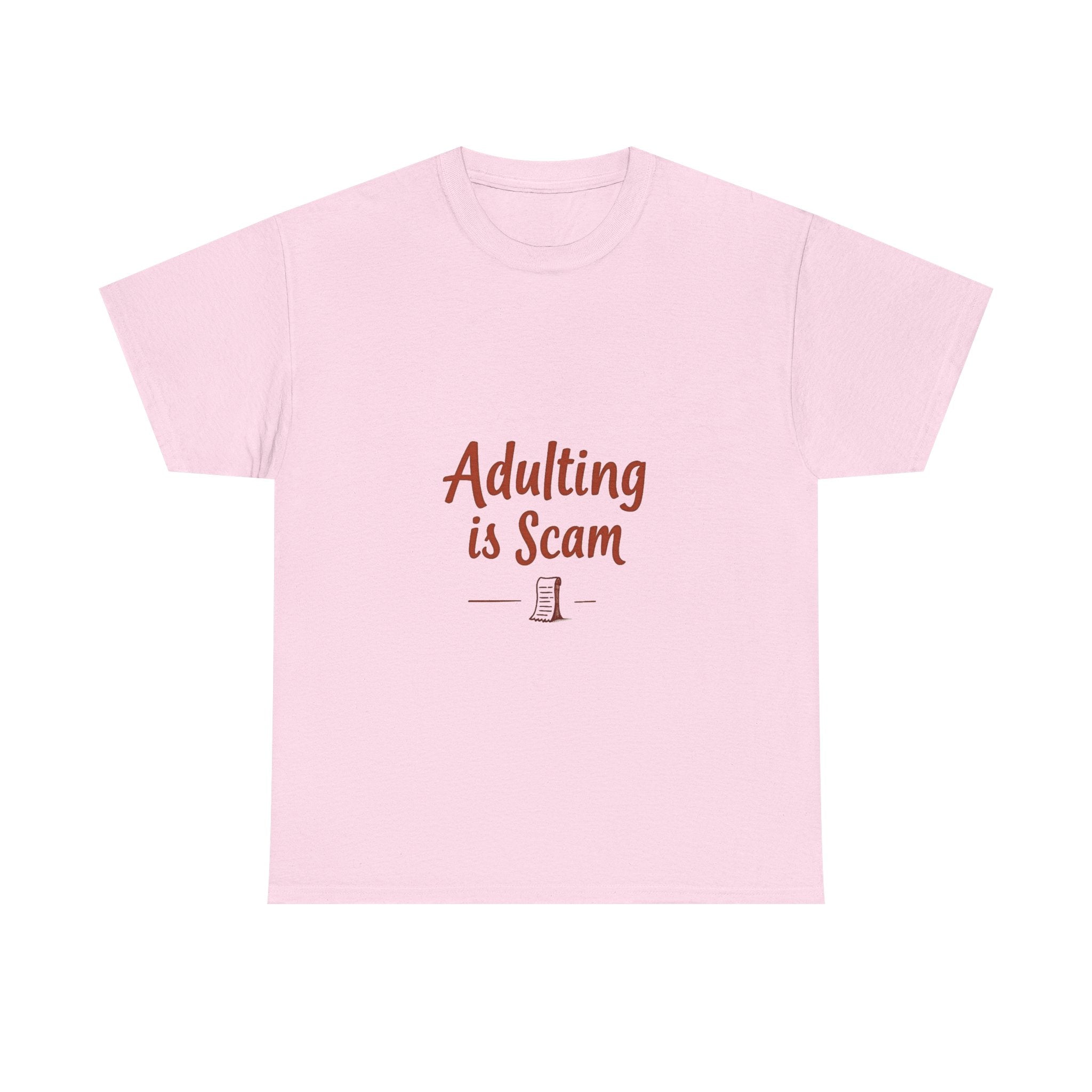 'Adulting Is Scam' Graphic T-Shirt for Young Adults