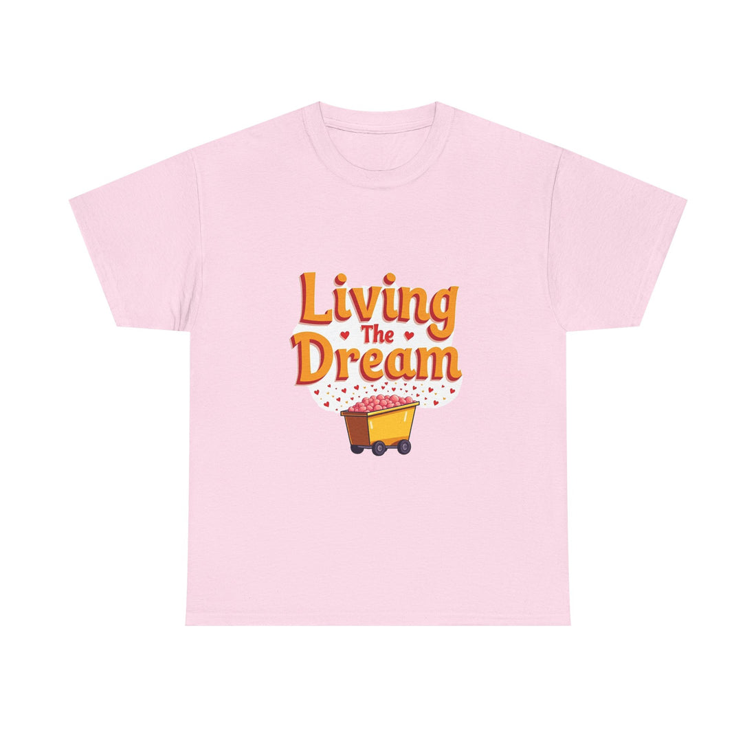 'Living The Dream' Retro Scooter Graphic T-Shirt