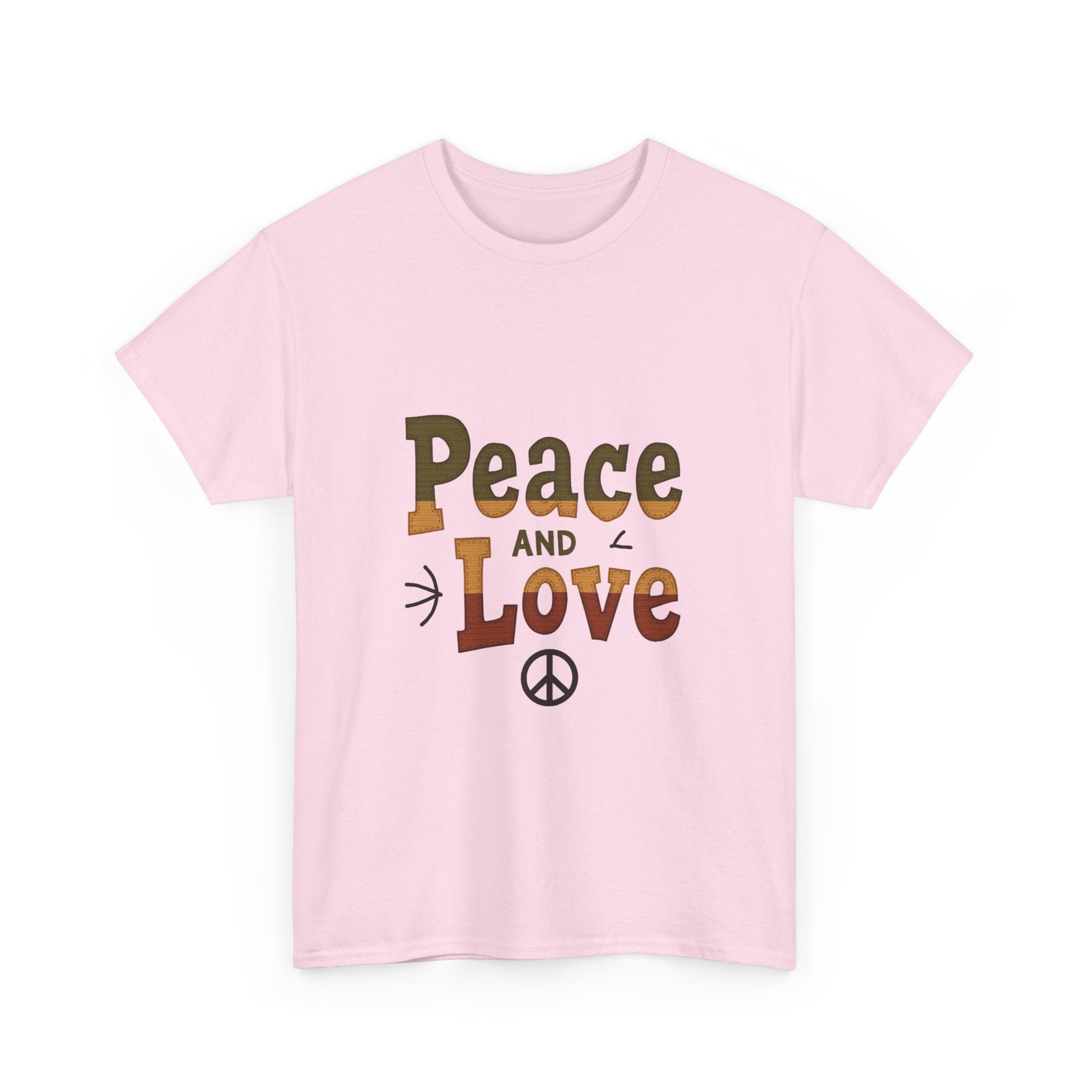 'Peace and Love' Retro T‑Shirt