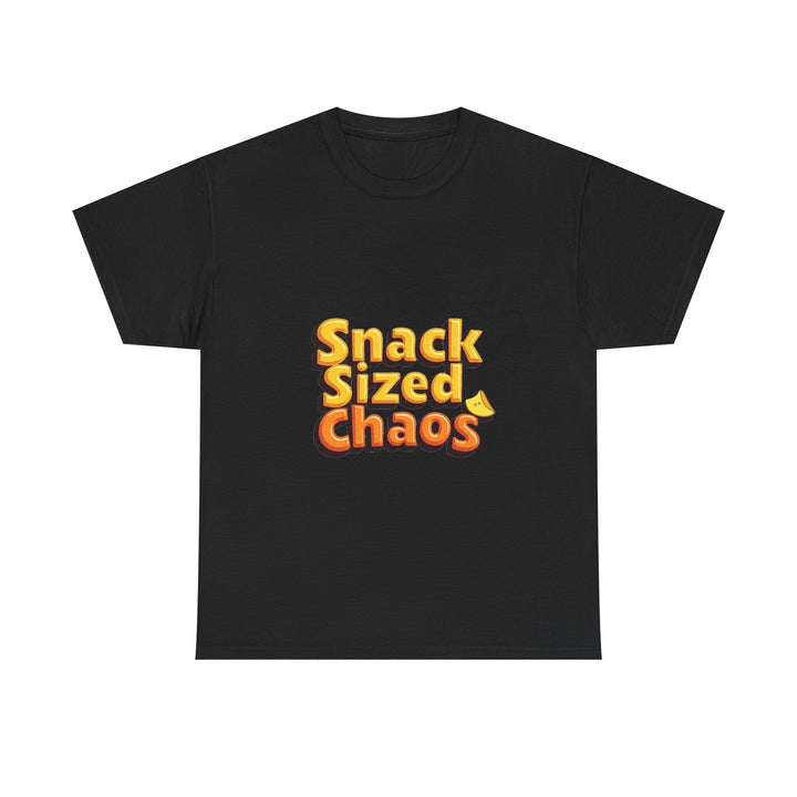 'Snack Sized Chaos' Funny Retro Snack Graphic T-Shirt