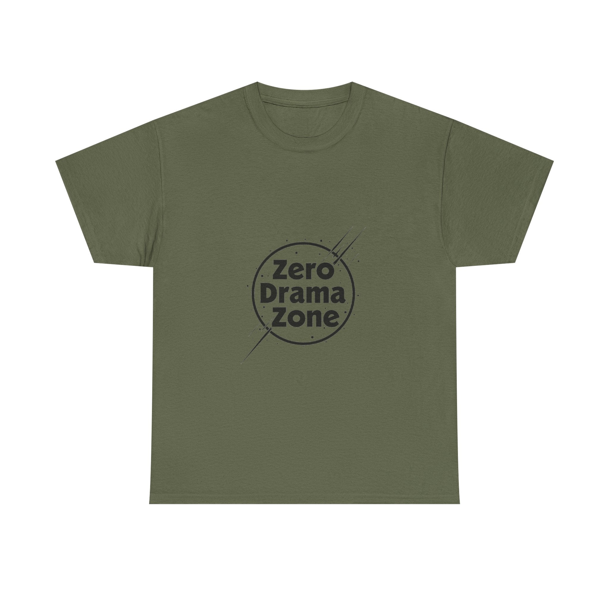 'Zero Drama Zone' Minimalist Anti‑Drama Graphic T-Shirt