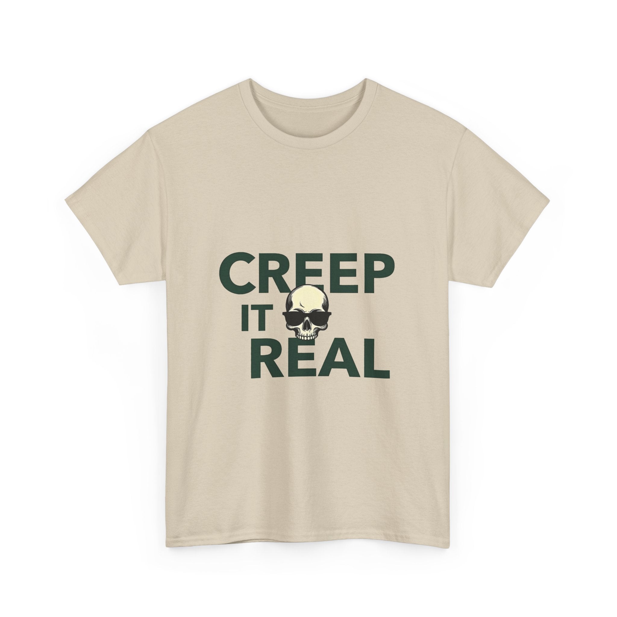 'Creep It Real' Halloween Skull Graphic T-Shirt