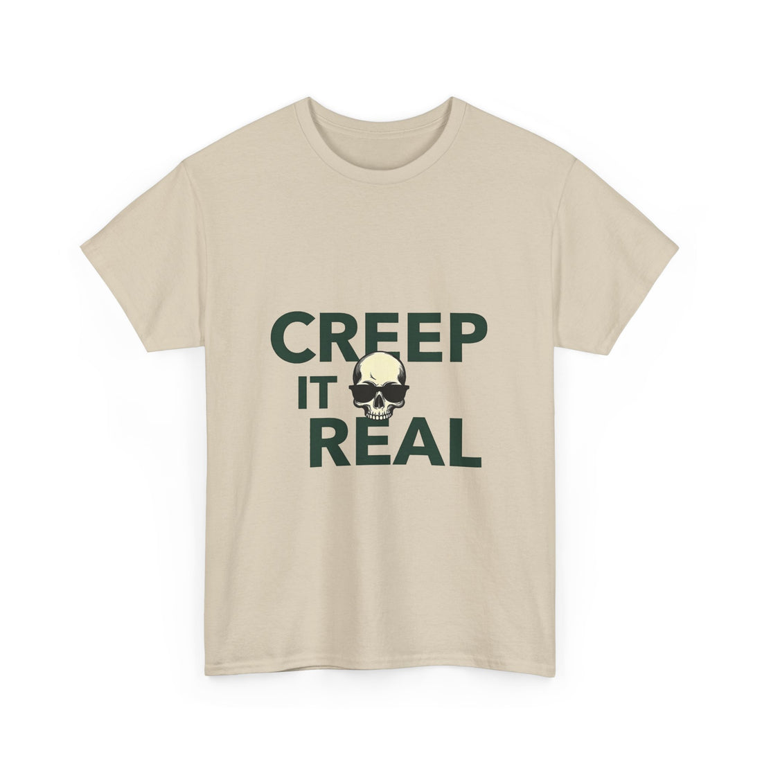 'Creep It Real' Halloween Skull Graphic T-Shirt