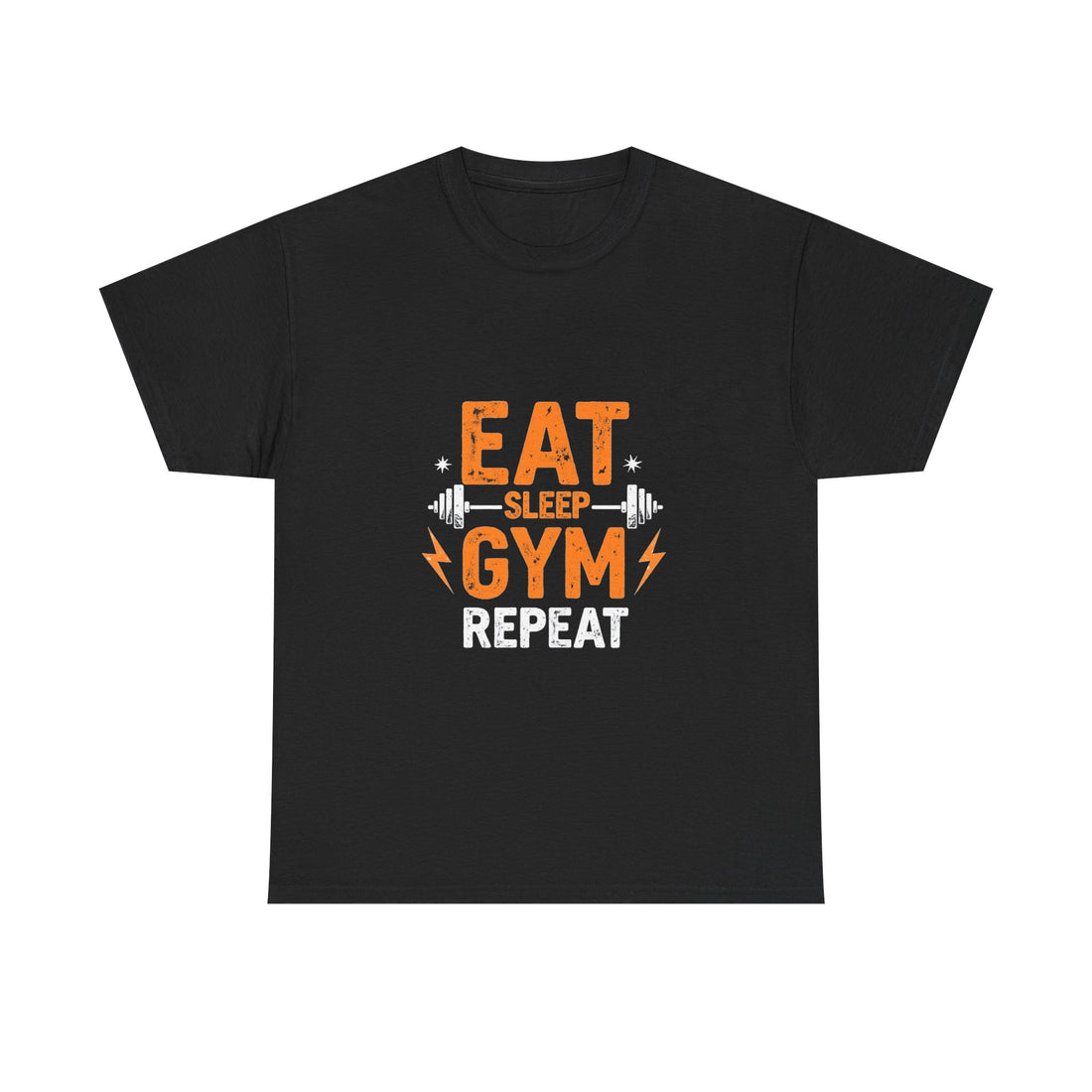 Eat Sleep Gym Repeat T-Shirt — Fitness Workout T-Shirt for Gym Lovers