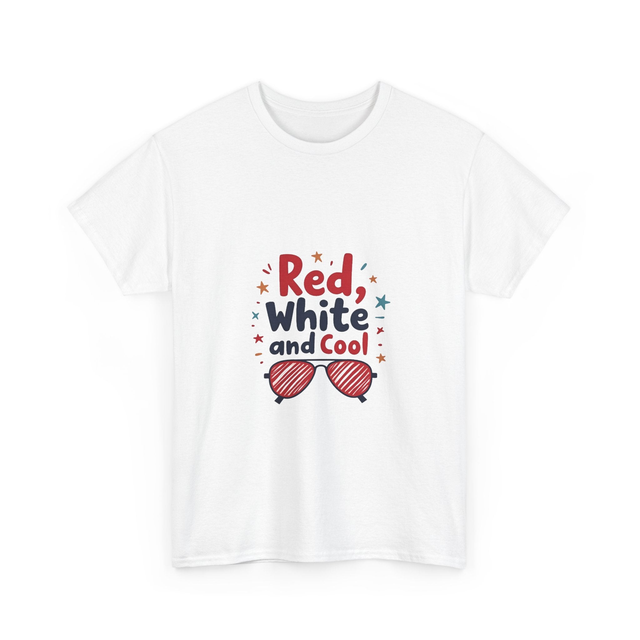 Patriotic "Red, White and Cool" 4th of July Sunglasses T-Shirt