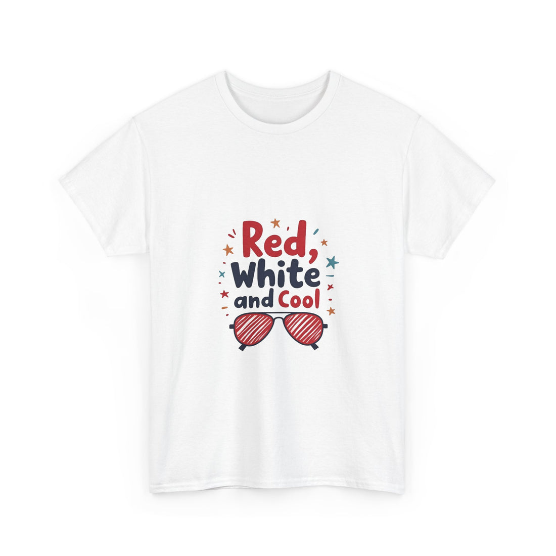Patriotic "Red, White and Cool" 4th of July Sunglasses T-Shirt