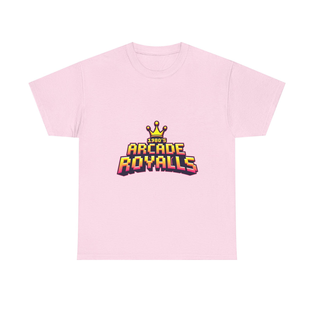 'Arcade Royalls Logo' Retro Gaming Crown T-Shirt