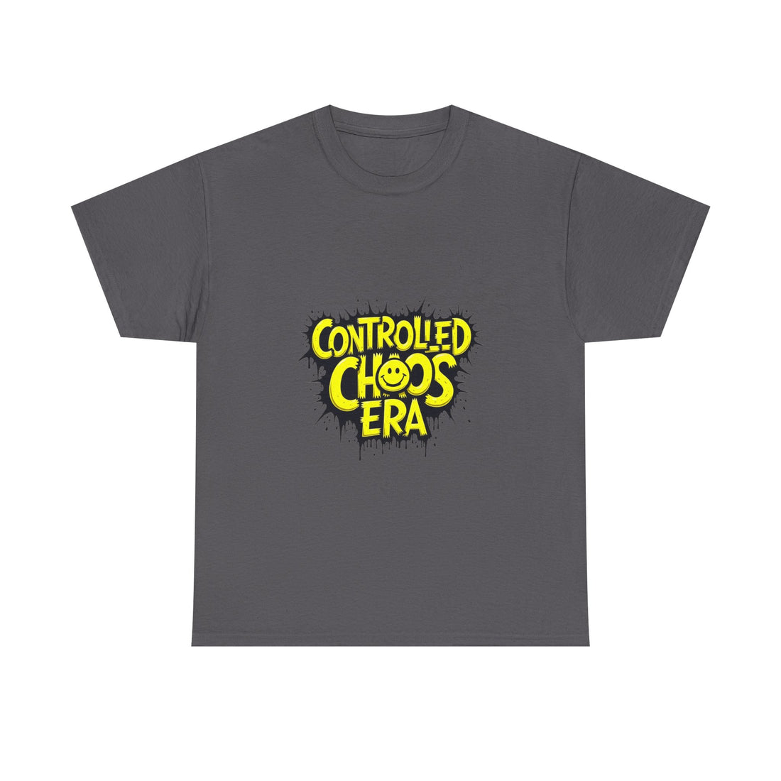 'Controlled Chaos Era'  Graphic Streetwear T-Shirt with Yellow Graffiti Logo