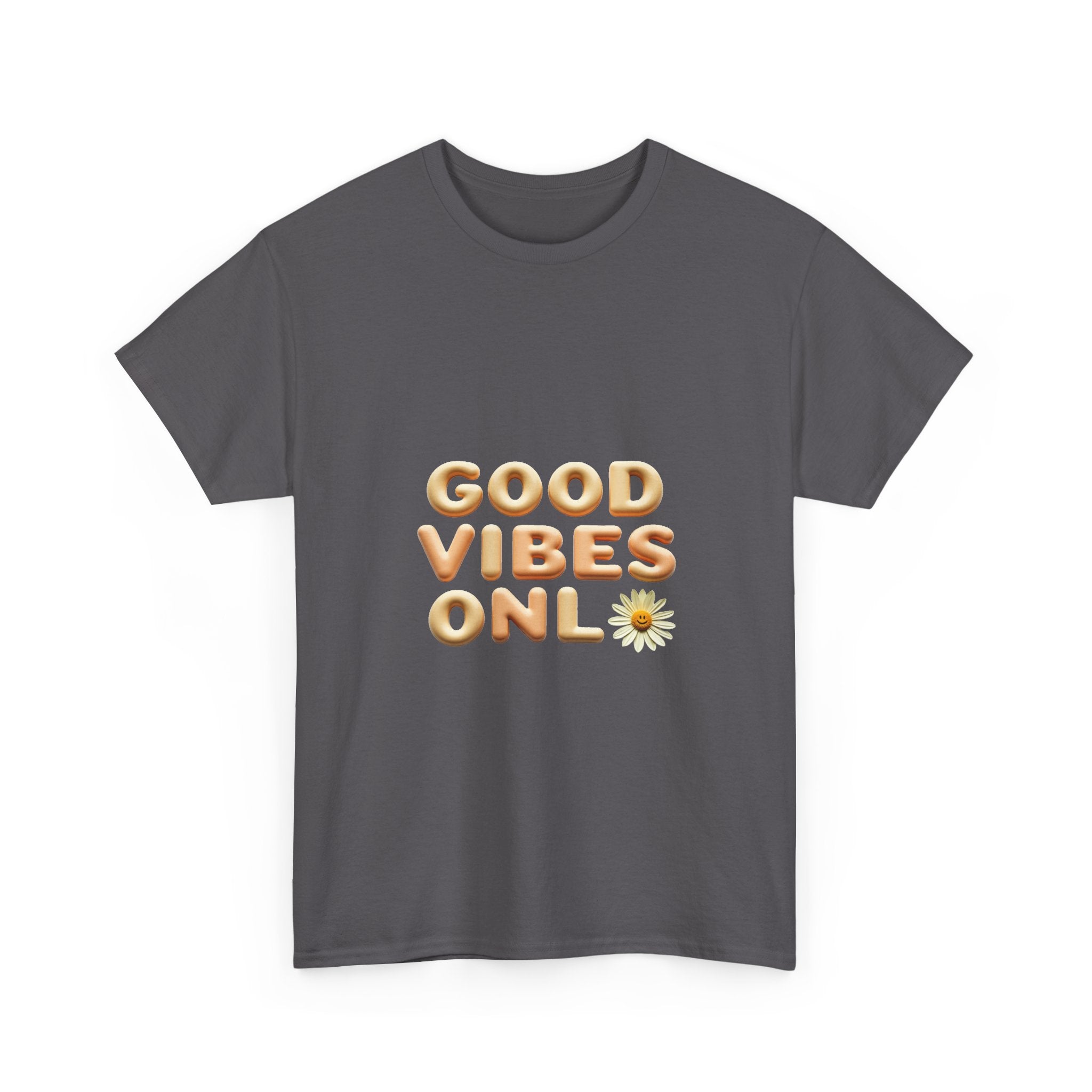 'Good Vibes Only' Cute Daisy Graphic Tee