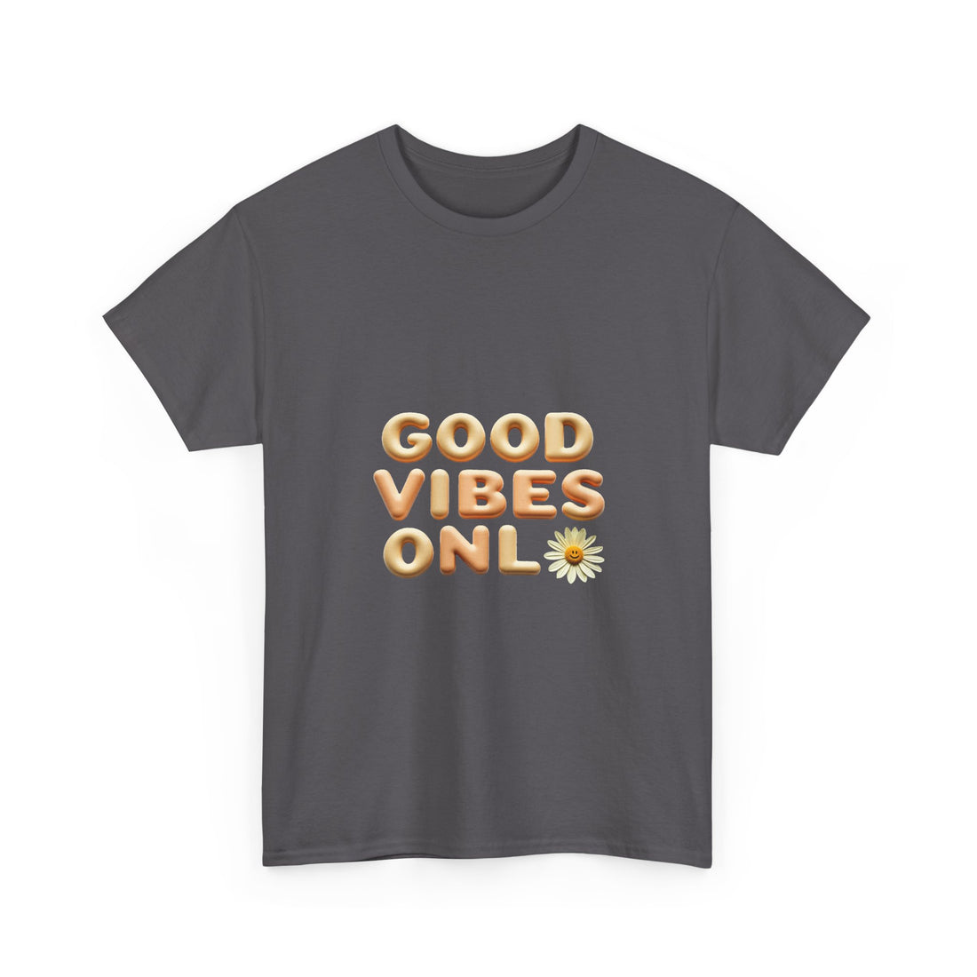 'Good Vibes Only' Cute Daisy Graphic Tee