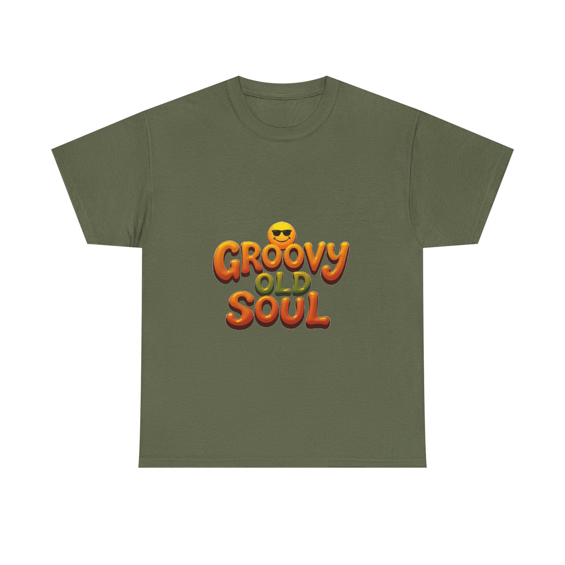 Groovy Old Soul Retro 70s Emoji Graphic T-Shirt