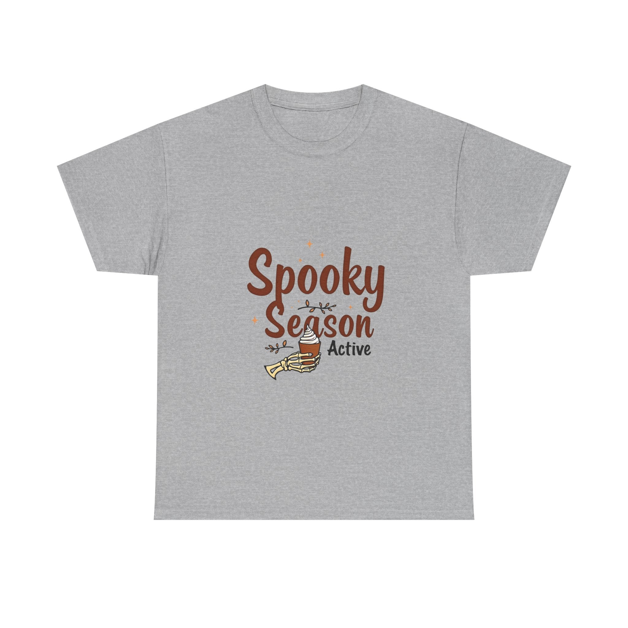 'Spooky Season Active' T-Shirt Halloween Pumpkin Graphic Tee