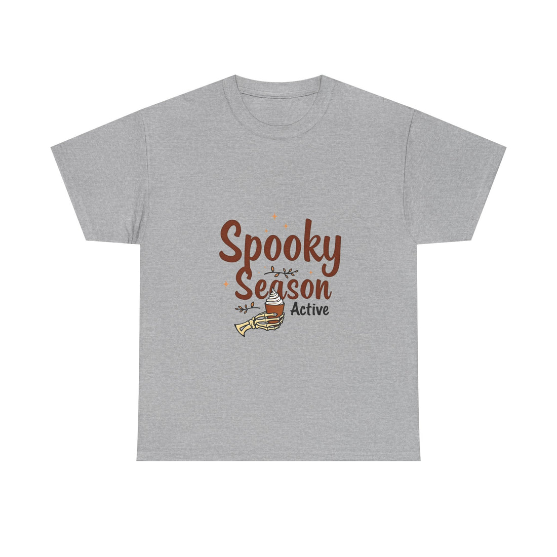 'Spooky Season Active' T-Shirt Halloween Pumpkin Graphic Tee