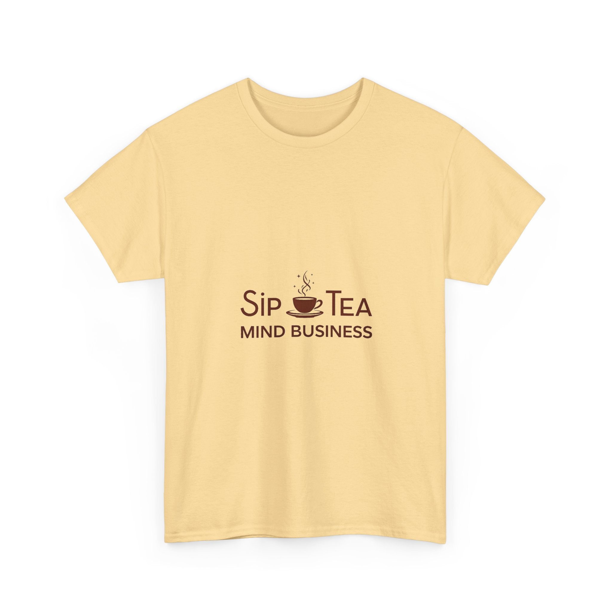 "Sip Tea, Mind Business" Minimal Graphic T-Shirt