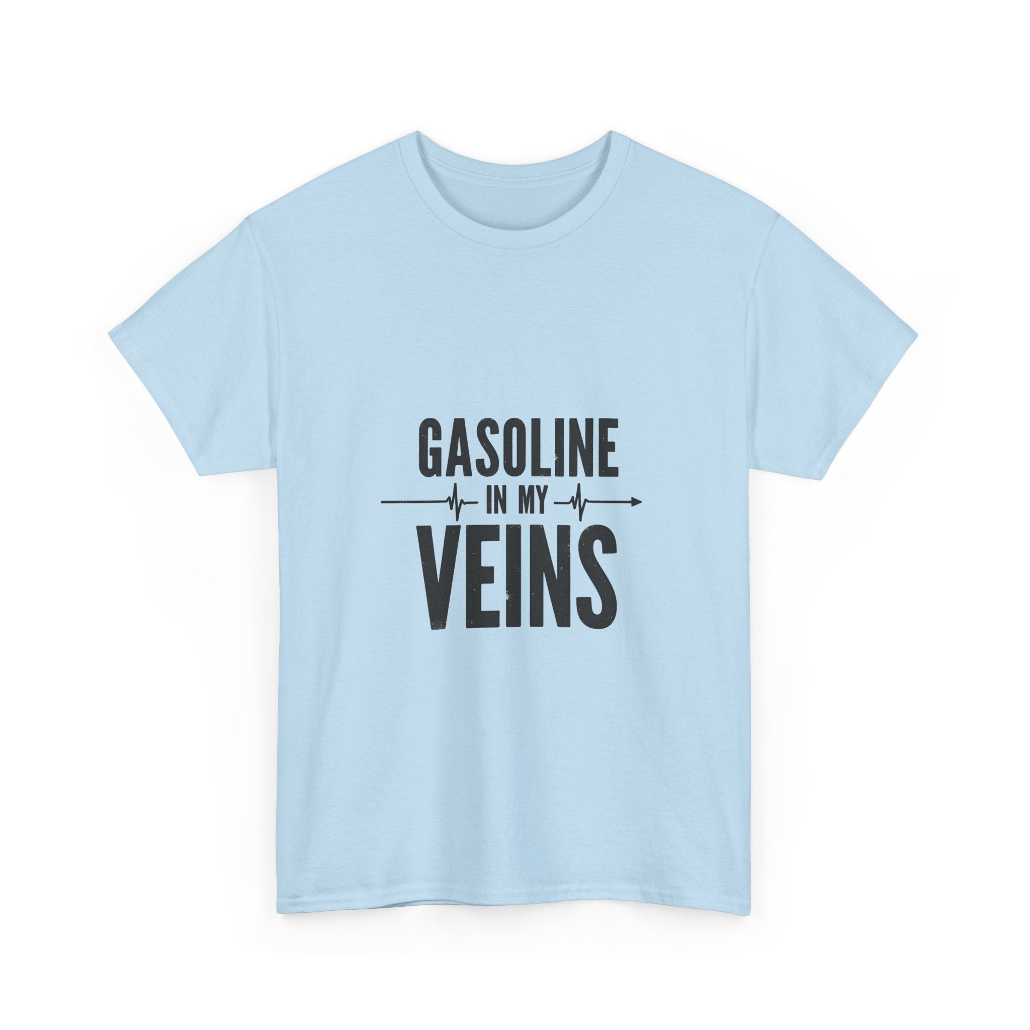 'Gasoline In My Veins' Vintage Mechanic Motorbike T-Shirt