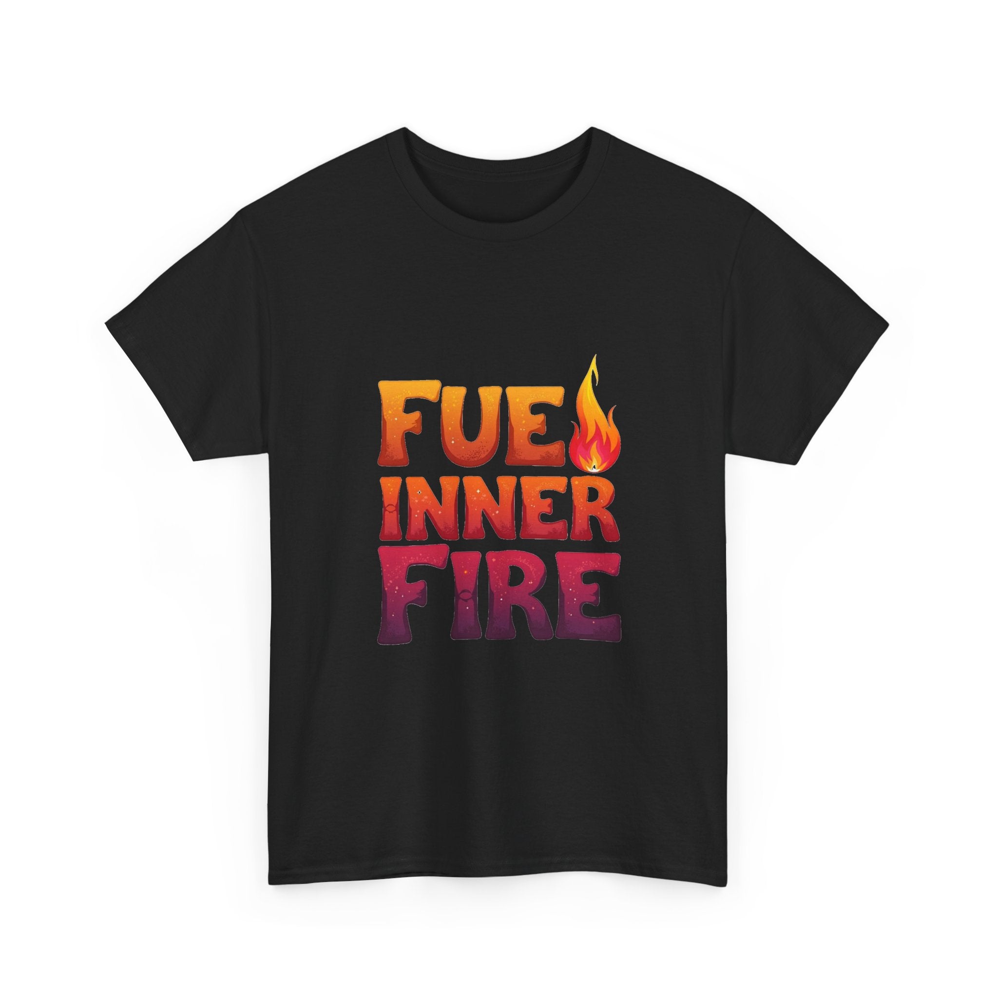 'Fuel Inner Fire 'Inspirational Flame Graphic T-Shirt