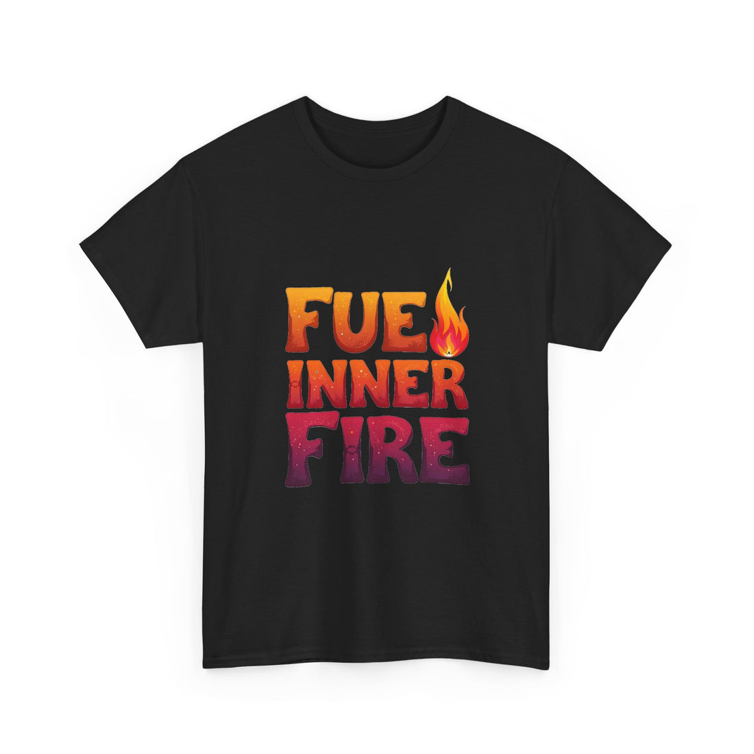 'Fuel Inner Fire 'Inspirational Flame Graphic T-Shirt