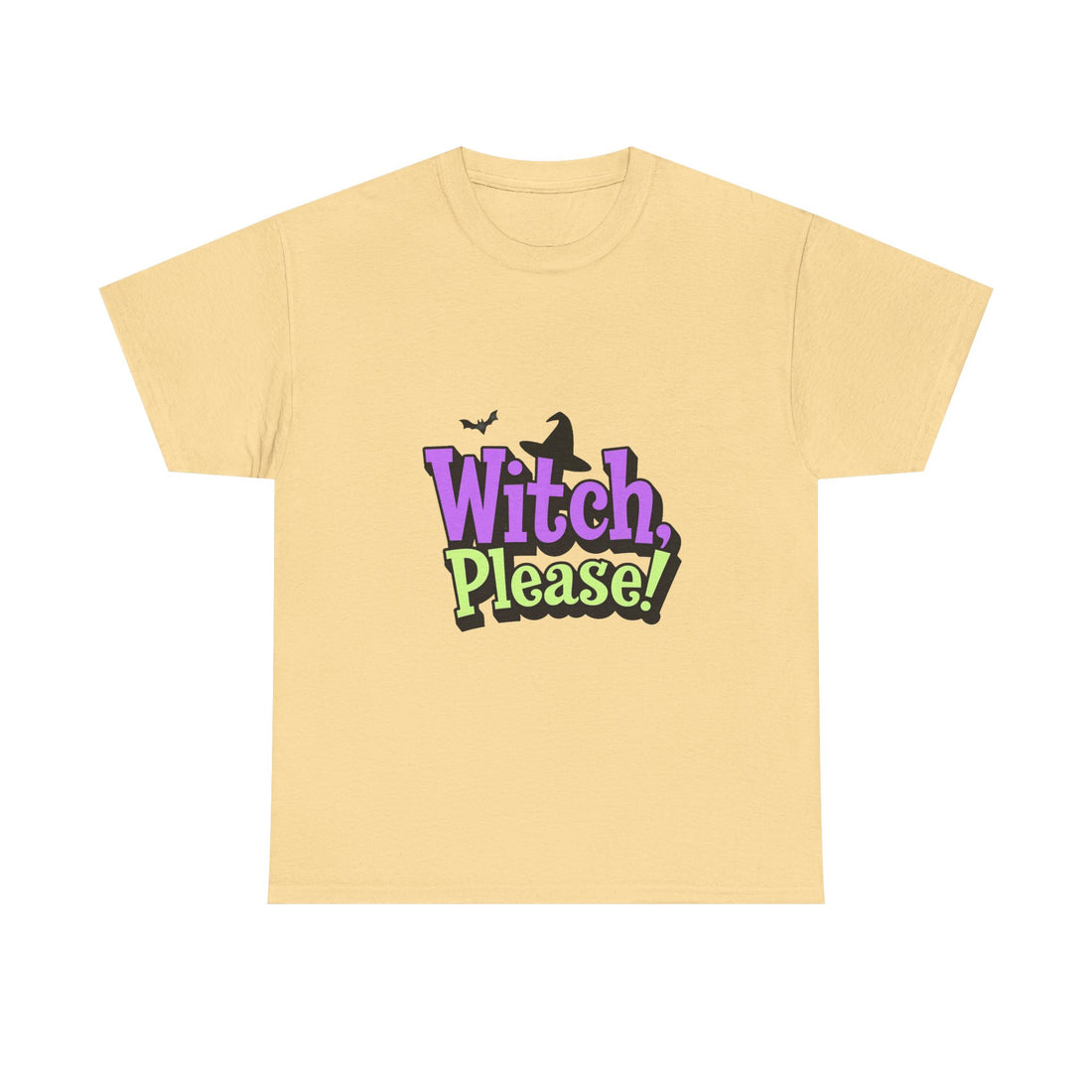 'Witch, Please! 'Funny Halloween T-Shirt in Purple & Lime