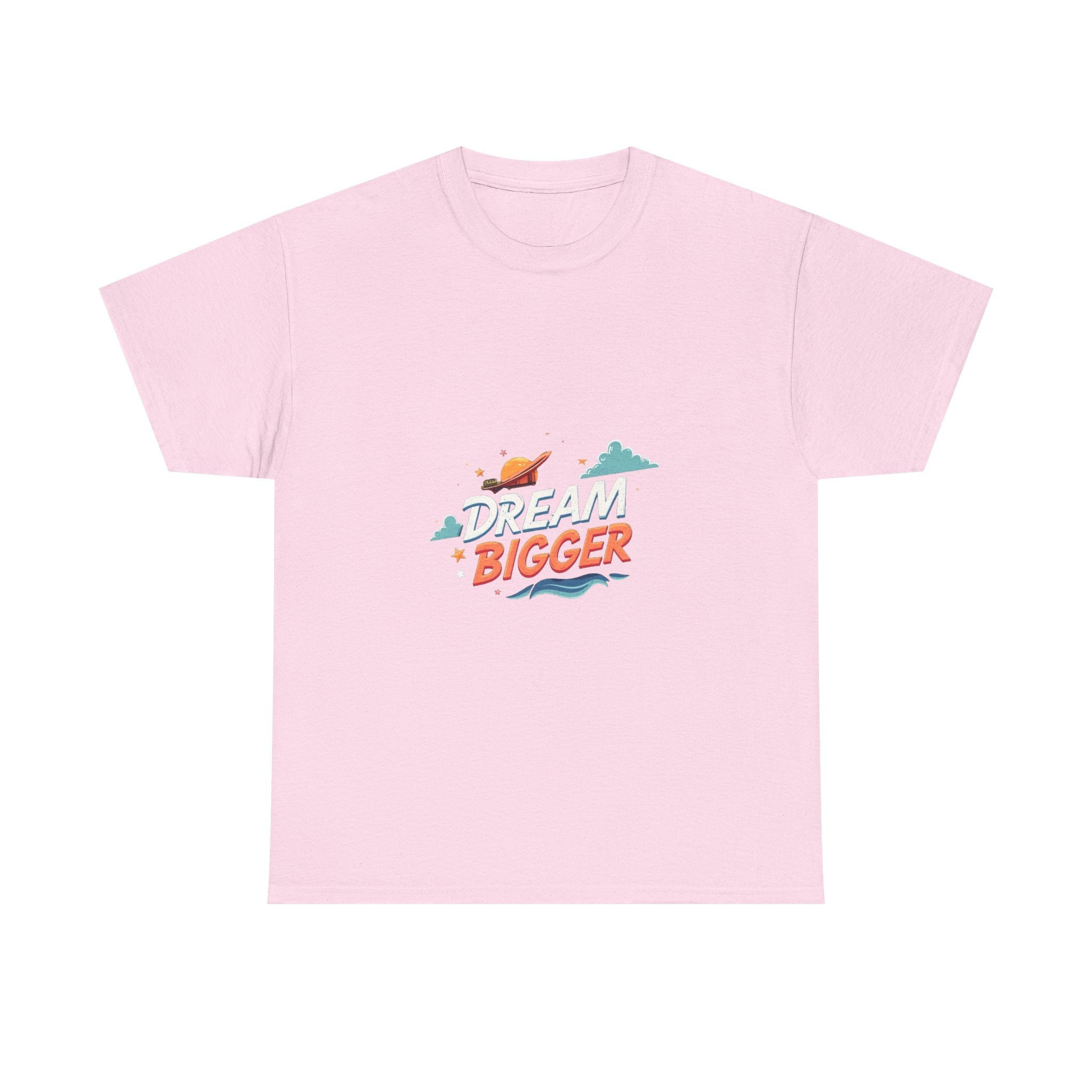 'Dream Bigger' Retro Space Graphic Inspirational T-Shirt