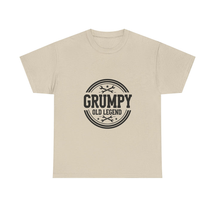'Grumpy Old Legend' Funny Vintage Badge T-Shirt