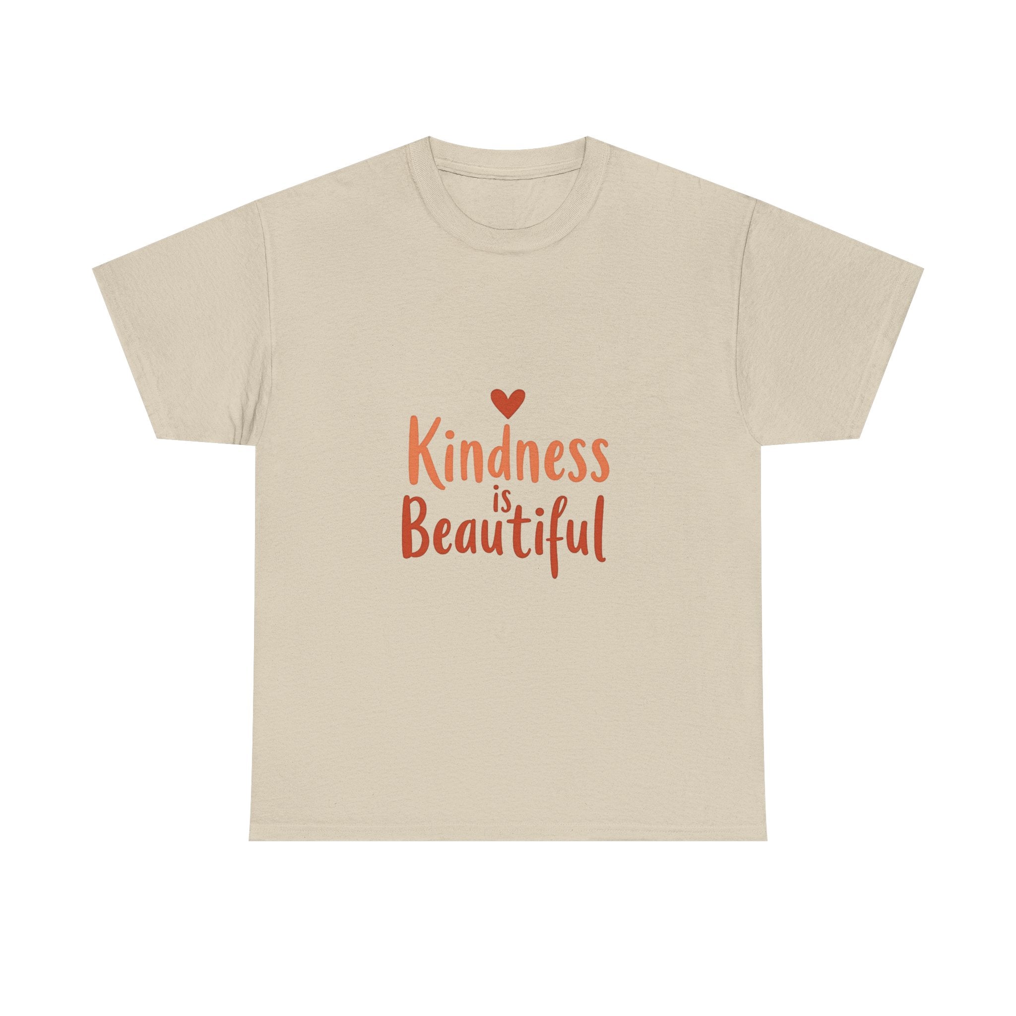 Kindness is Beautiful Inspirational Heart Graphic T‑Shirt