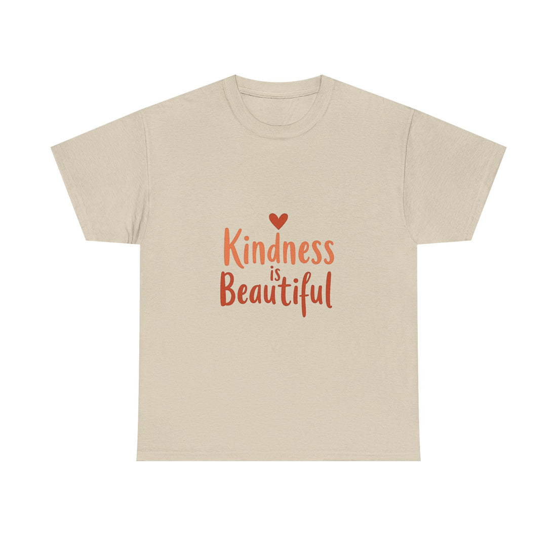 Kindness is Beautiful Inspirational Heart Graphic T‑Shirt
