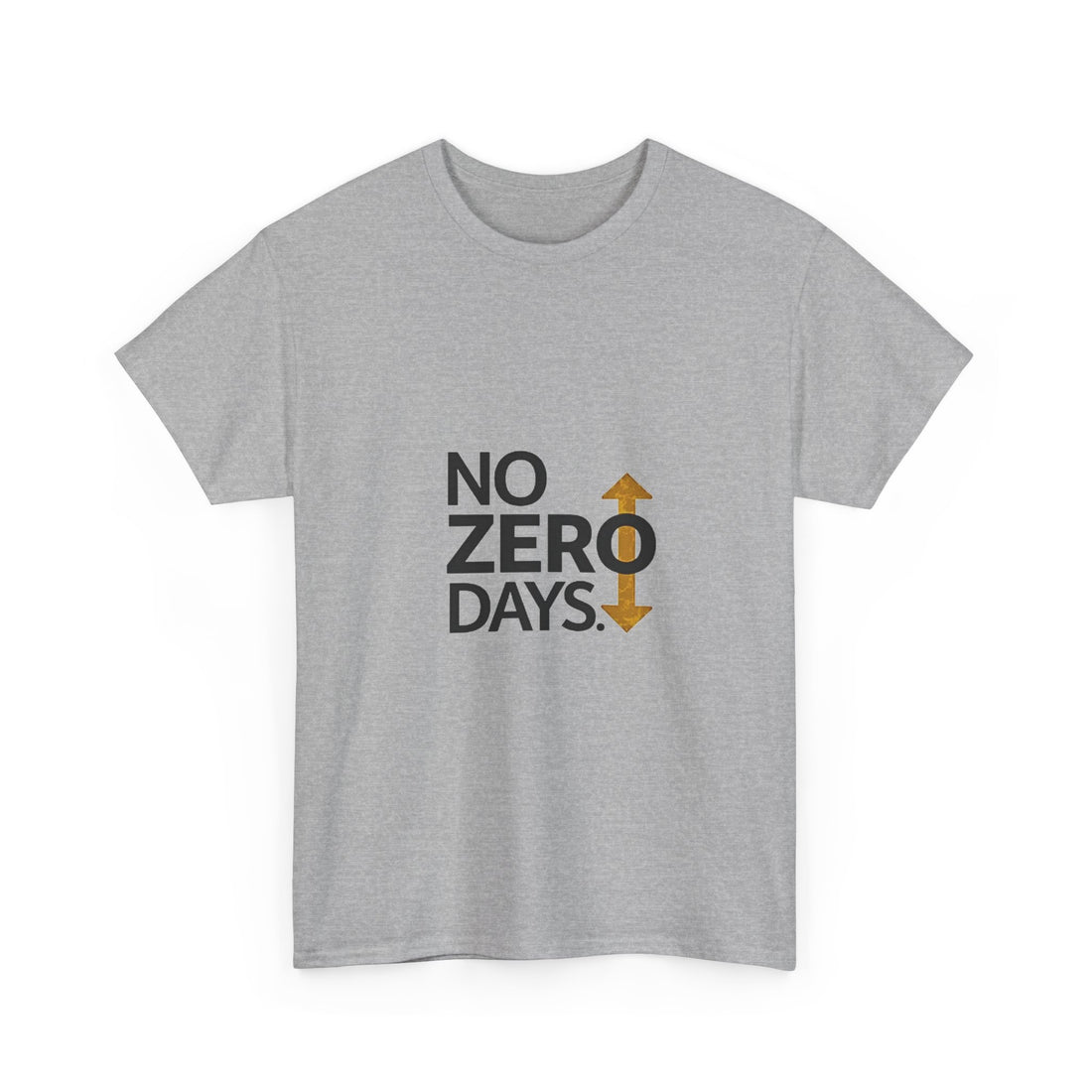 'No Zero Days' Motivational Fitness T-Shirt