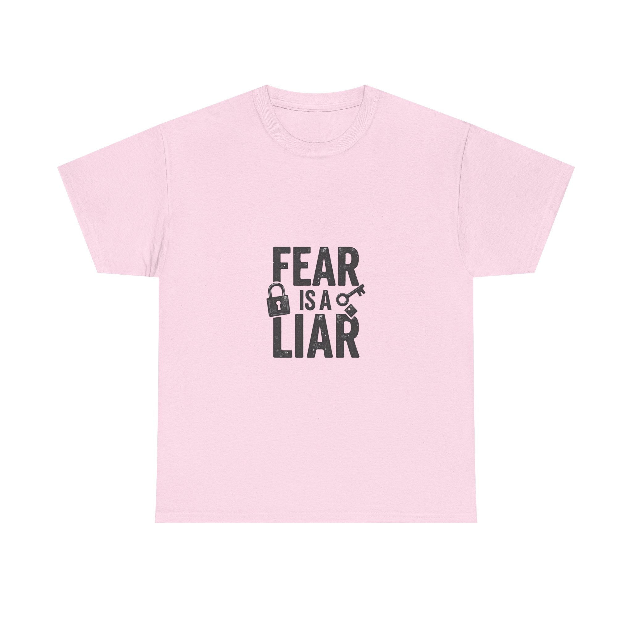 'Fear Is a Liar' Inspirational Faith Graphic T-Shirt
