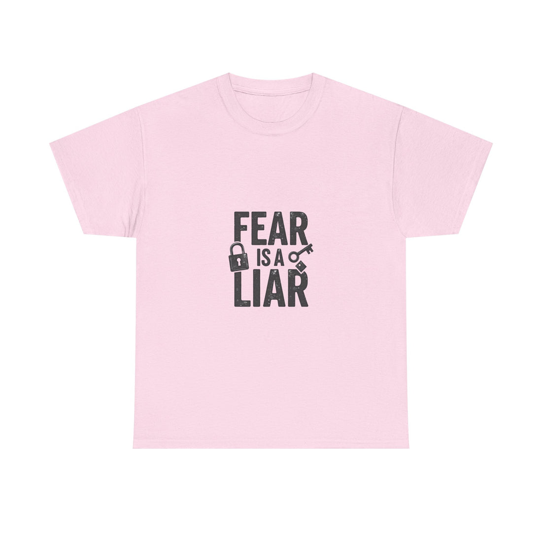 'Fear Is a Liar' Inspirational Faith Graphic T-Shirt
