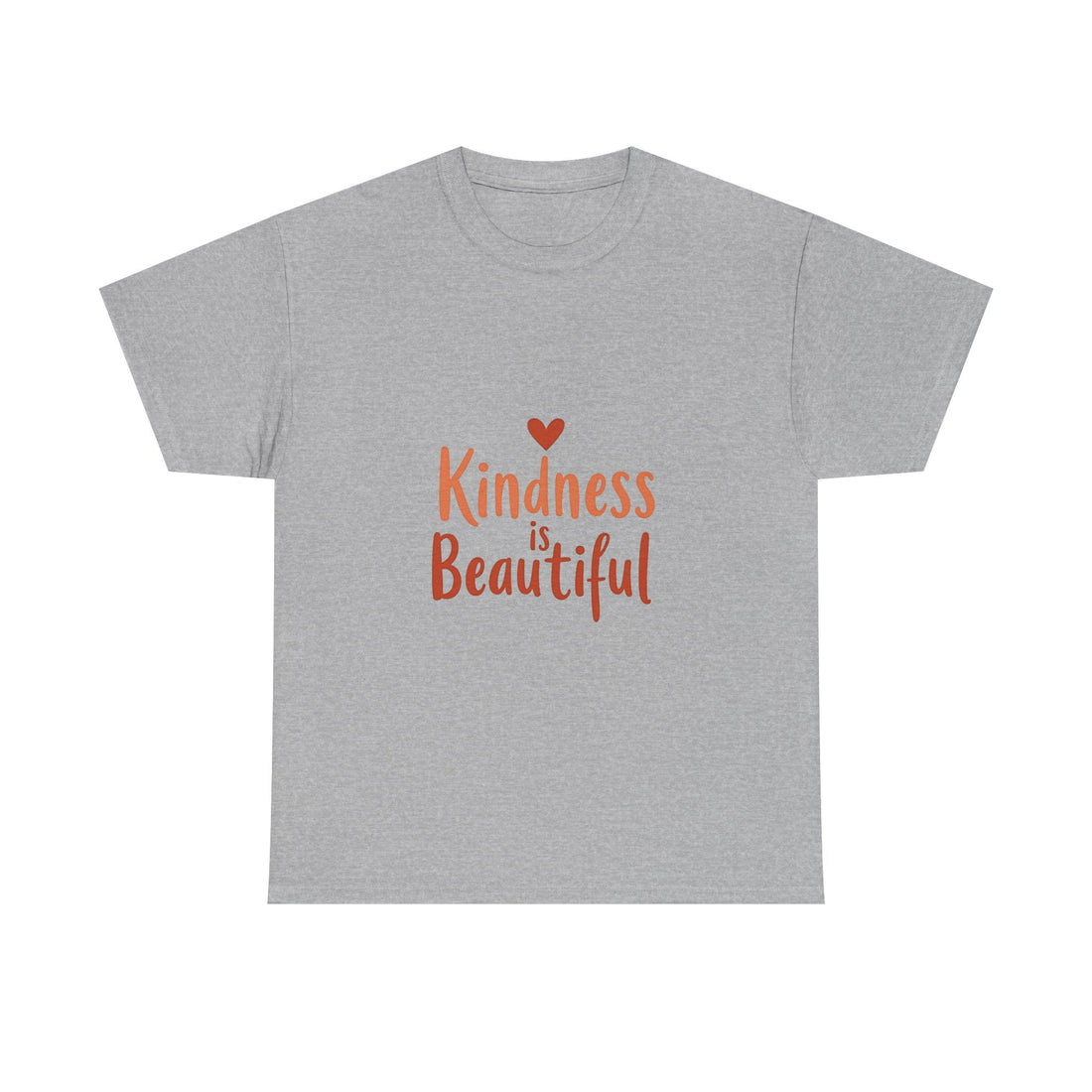 Kindness is Beautiful Inspirational Heart Graphic T‑Shirt