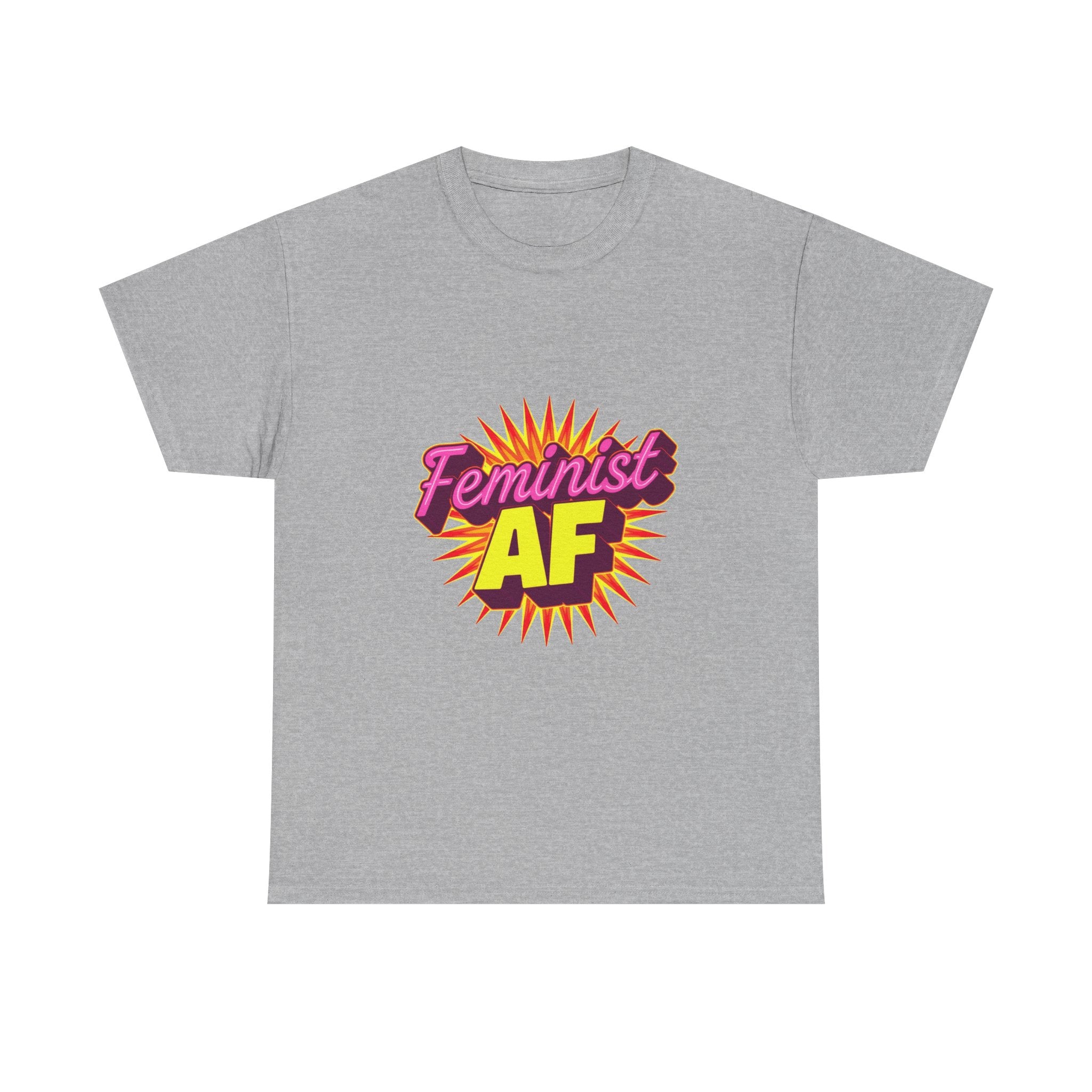 'Feminist AF' Bold Retro Graphic Feminism  T-Shirt