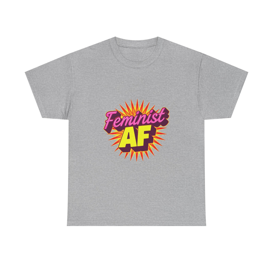 'Feminist AF' Bold Retro Graphic Feminism  T-Shirt