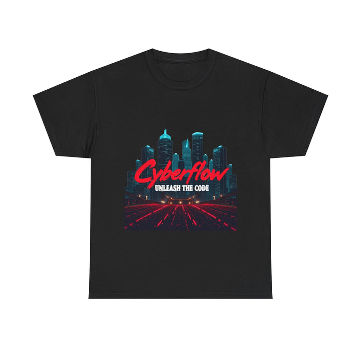 "Unleash the Code" Retro Futuristic City Graphic T-Shirt