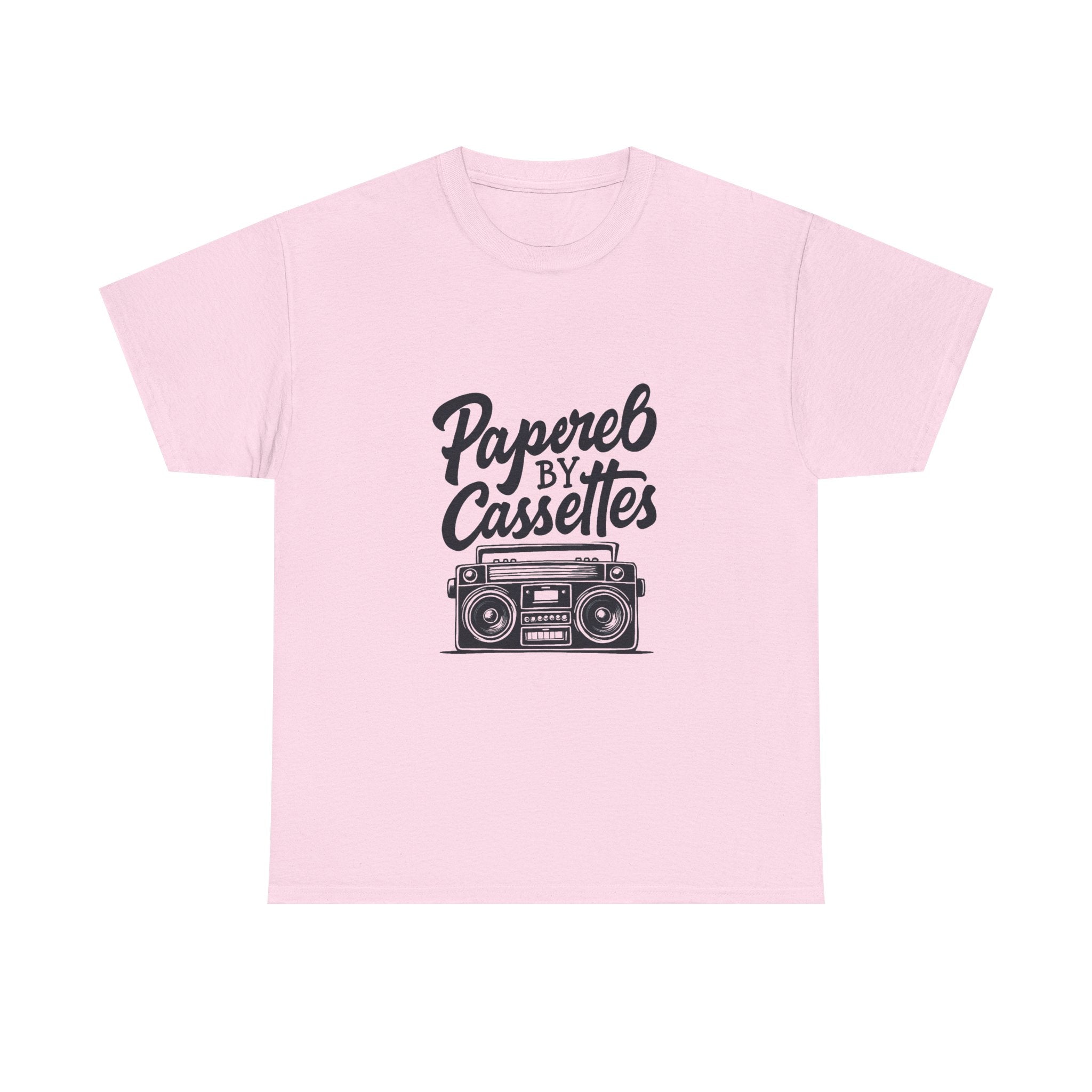 'Papered by Cassettes' Vintage Boombox Tee