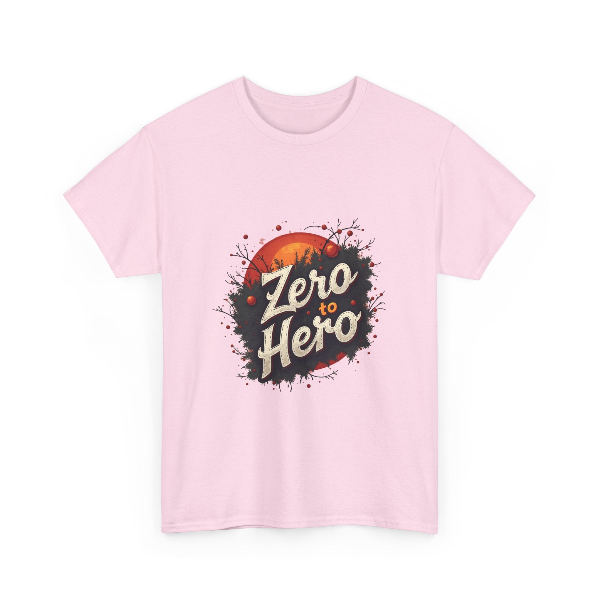 'Zero to Hero' Graphic Retro Sunset Inspirational T-Shirt