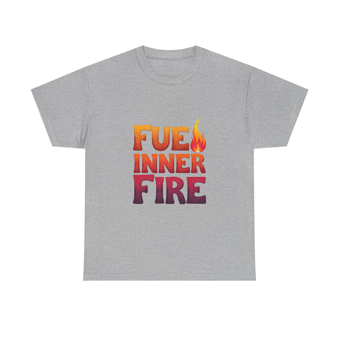 'Fuel Inner Fire 'Inspirational Flame Graphic T-Shirt