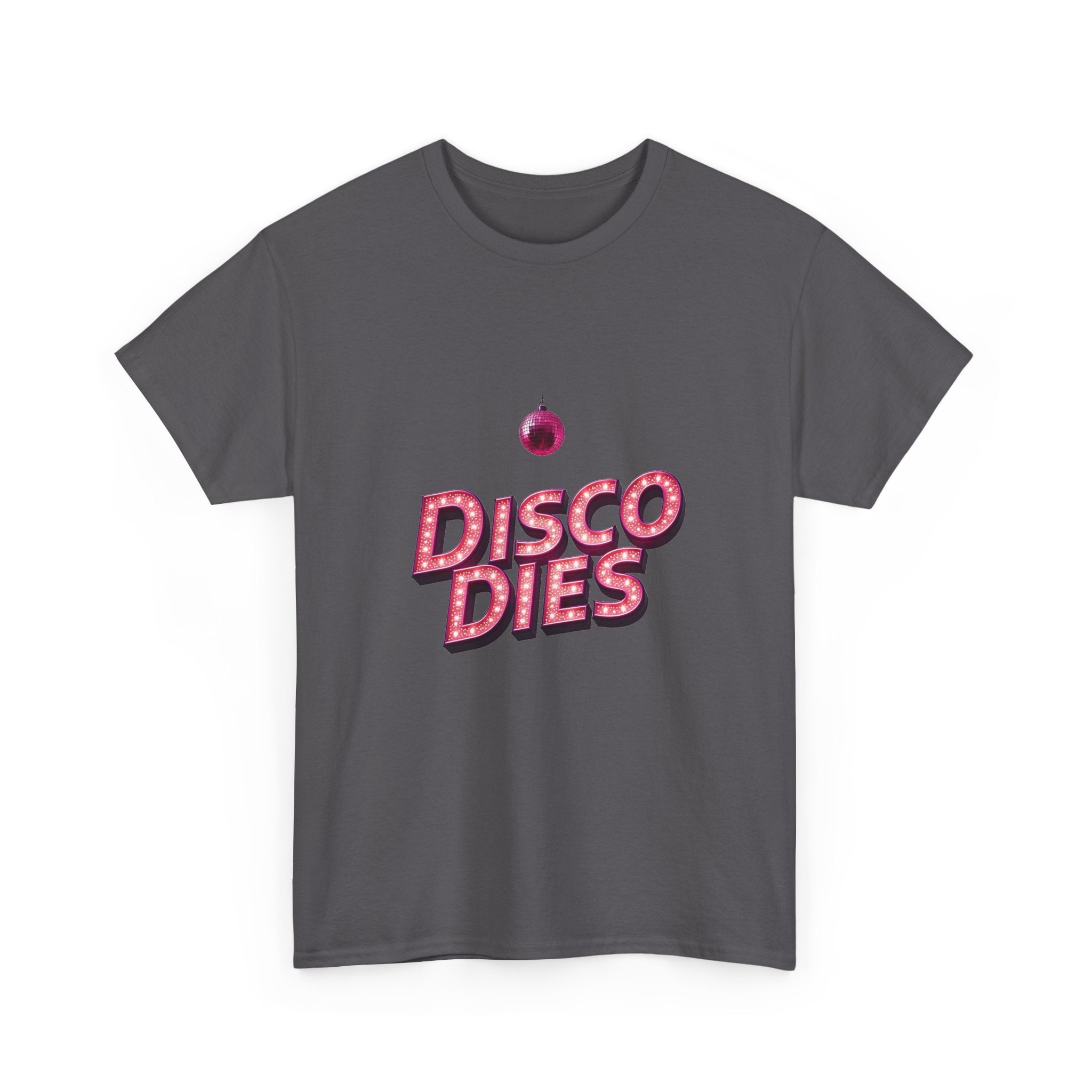 'Disco Dies' Retro Glitter Disco Ball T-Shirt
