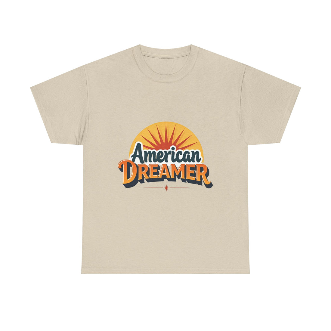 'American Dreamer' Retro Sunrise Graphic T-Shirt
