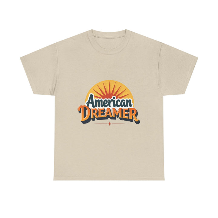 'American Dreamer' Retro Sunrise Graphic T-Shirt