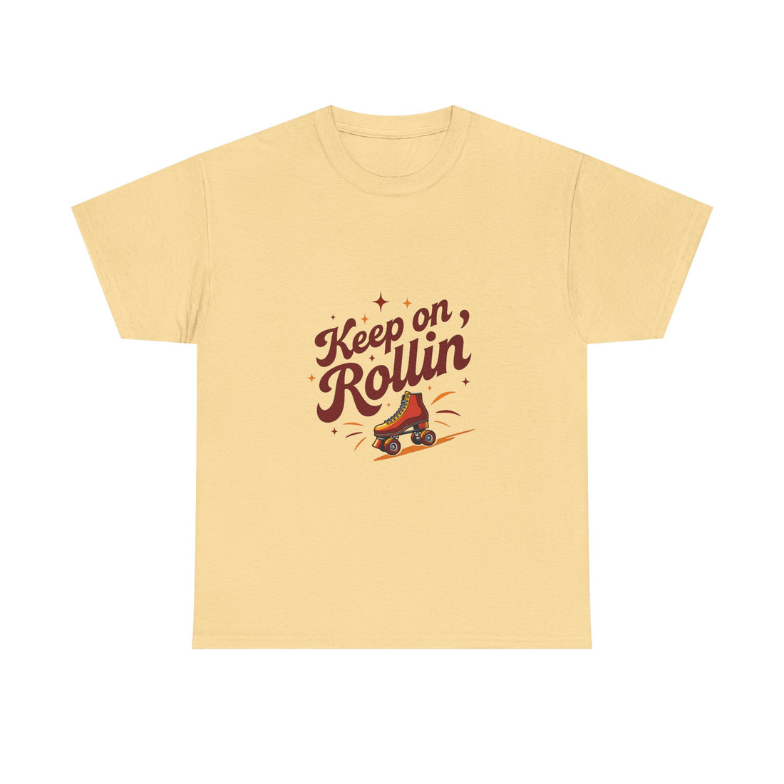 'Keep on Rollin' Tee Retro Roller Skate Graphic T-Shirt