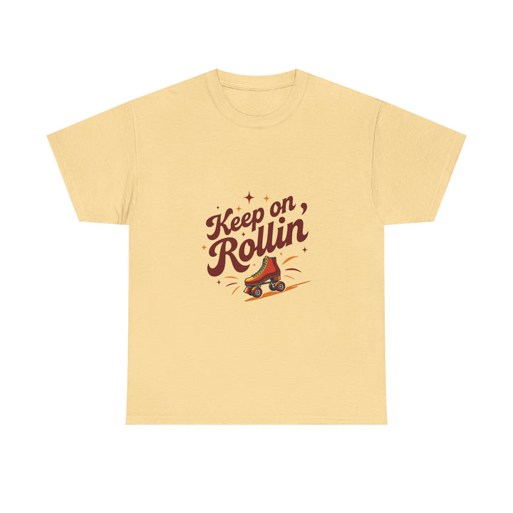 'Keep on Rollin' Tee Retro Roller Skate Graphic T-Shirt