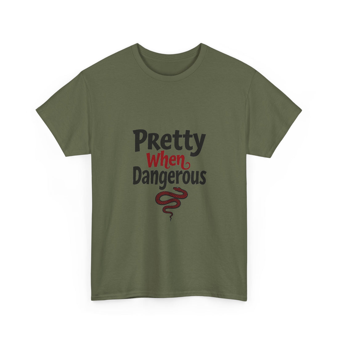 Pretty When Dangerous Bold Snake Graphic T-Shirt