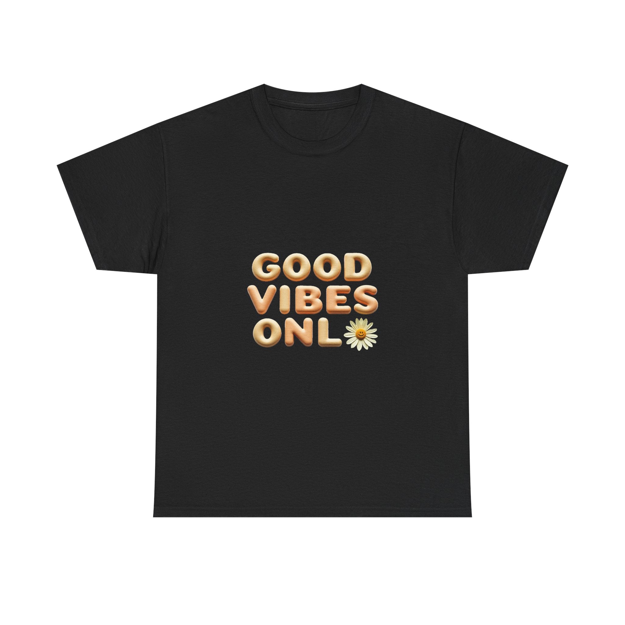 'Good Vibes Only' Cute Daisy Graphic Tee