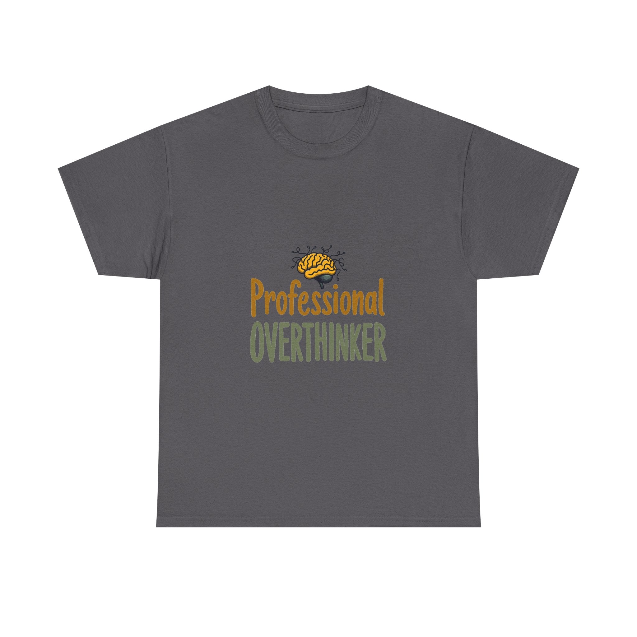 'Professional Overthinker' Deep Thinkers Funny Graphic T-Shirt