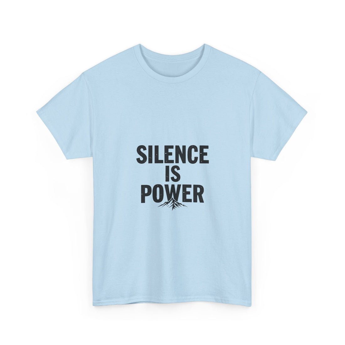 'Silence Is Power' Minimalist Motivational Cotton Shirt
