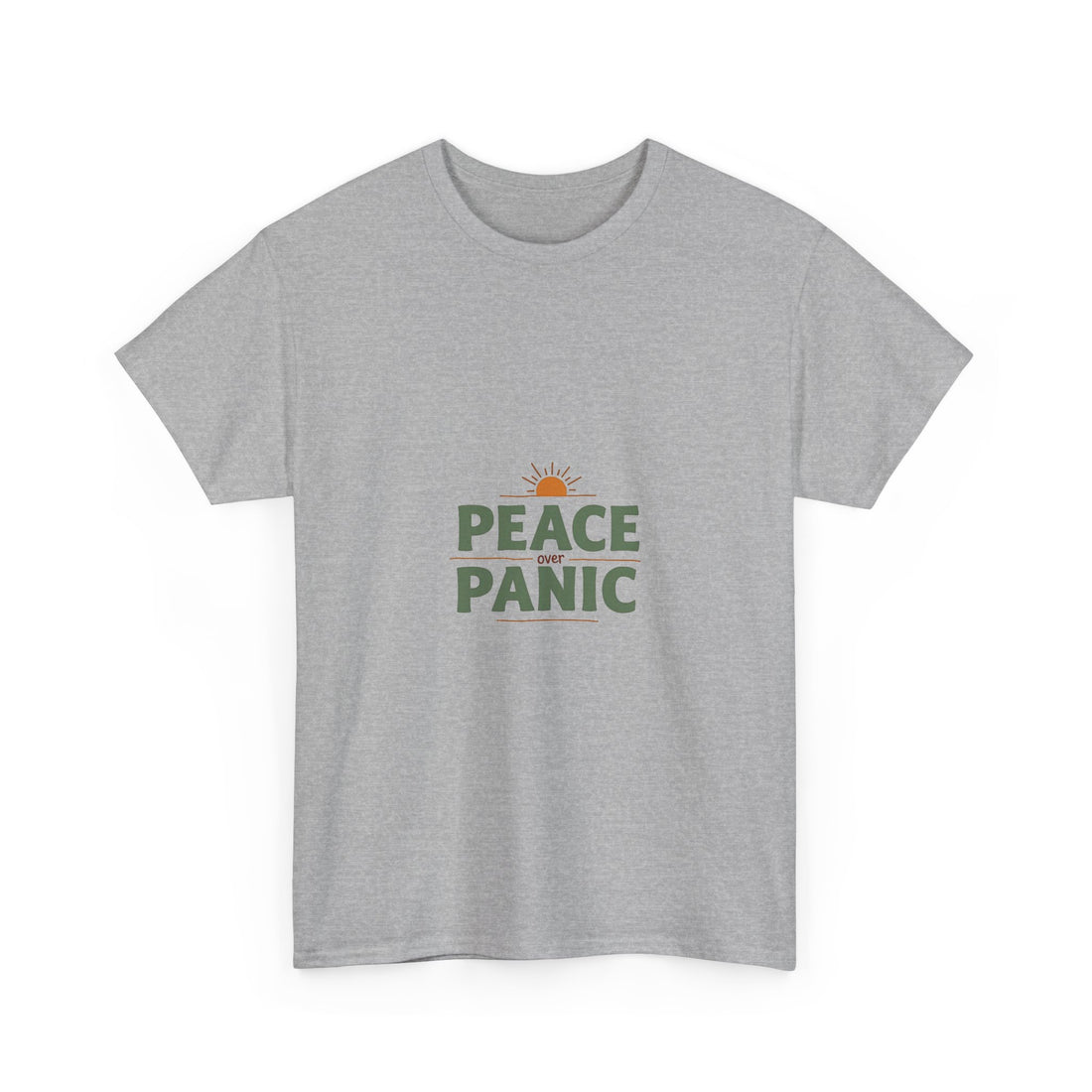 Peace Panic Retro Sunrise Graphic T-Shirt